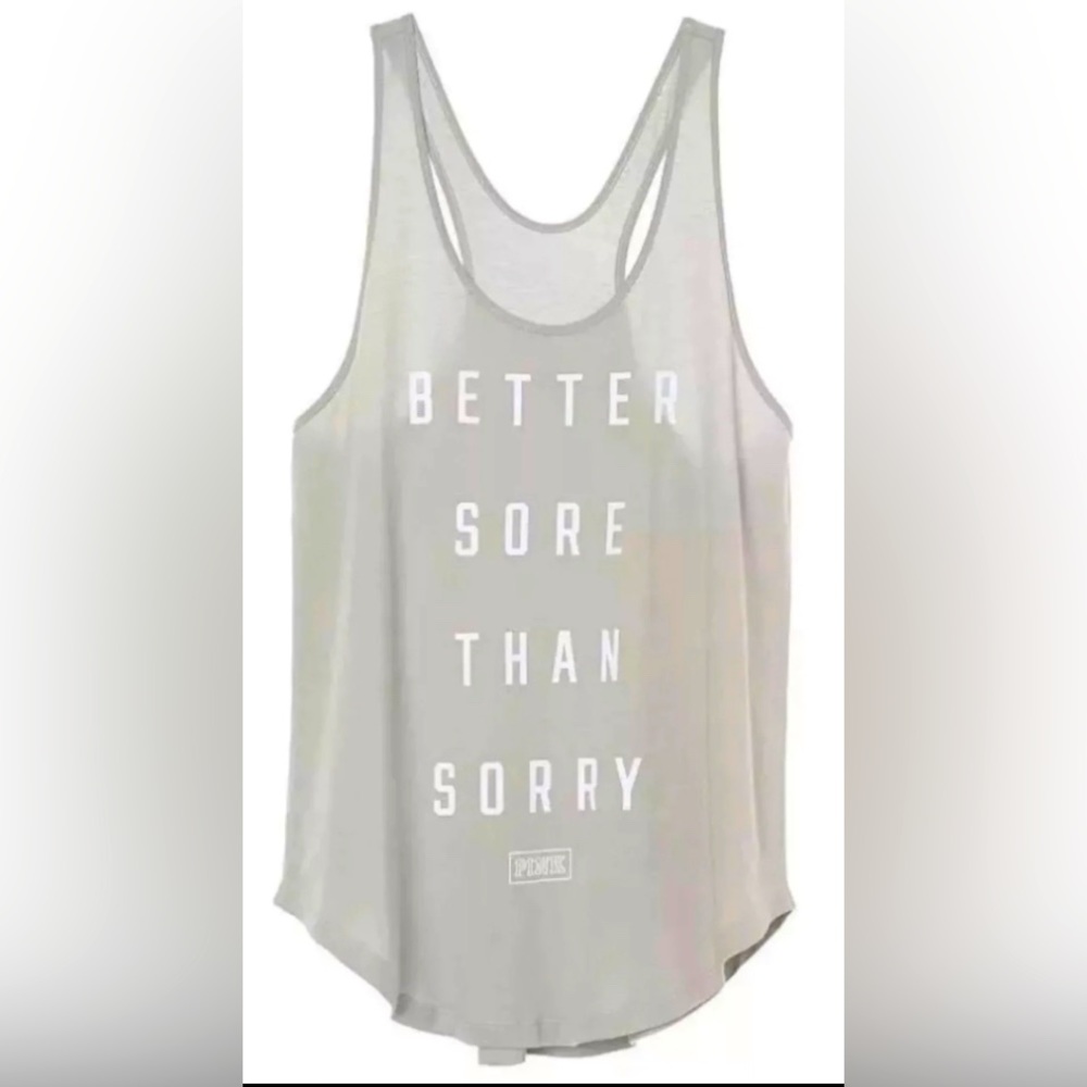 VS pink muscle tee- size Large